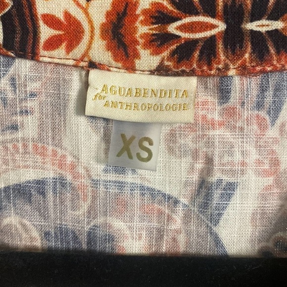 Agua Bendita For Anthro Dress xs boho maxi patterned - Picture 6 of 7